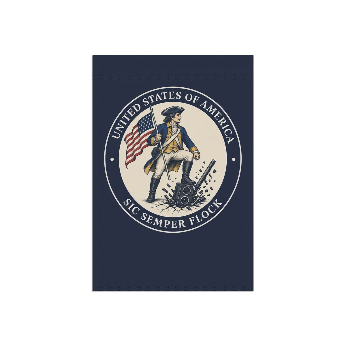 Sic Semper Flock Garden Flag — Patriot