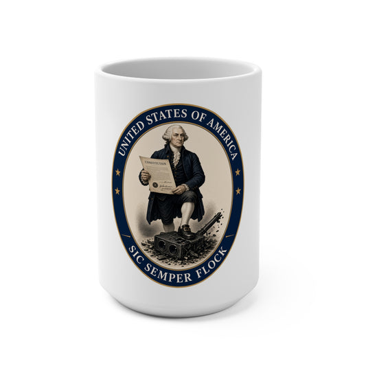 Sic Semper Flock Mug -  George Washington