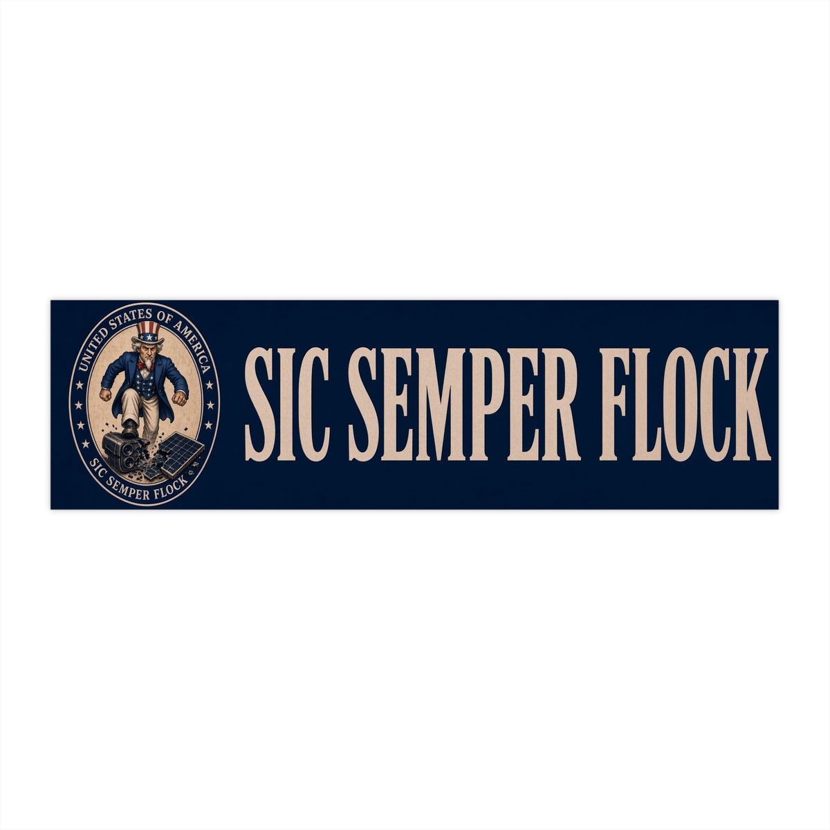Sic Semper Flock Bumper Sticker